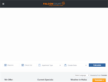 Tablet Screenshot of falconcourtmalta.com